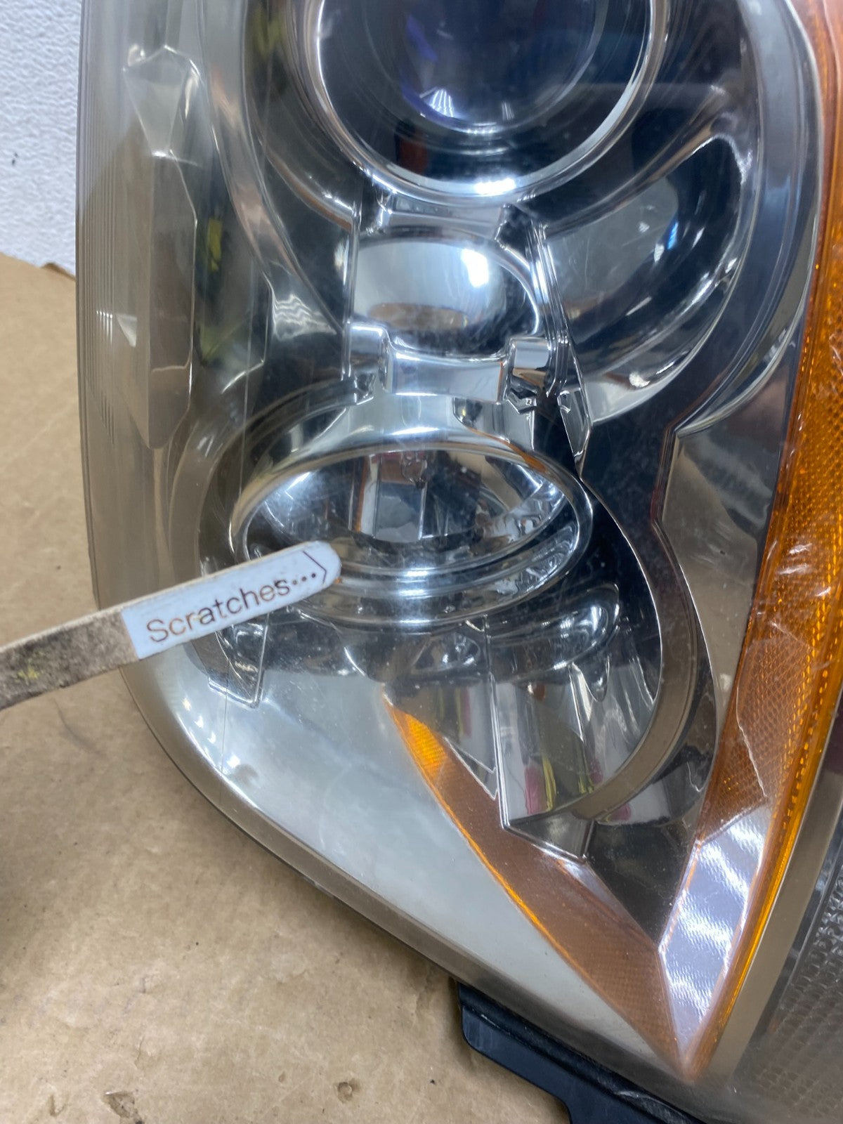 Halogen 2008 to 2014 Cadillac CTS Headlight Right Passenger Rh DEPO AF9956 DW3