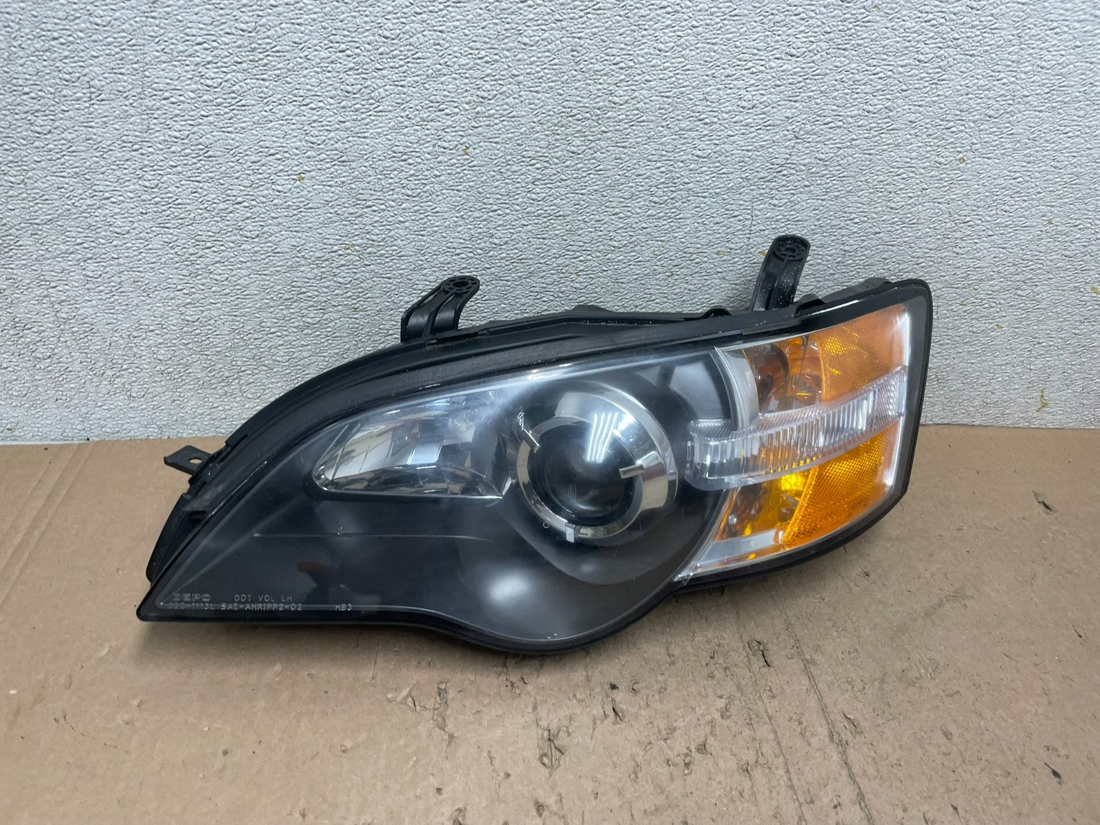 2006 to 2007 Subaru Legacy Left Driver LH Side Black Headlight DEPO Q4955 DW0
