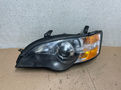 2006 to 2007 Subaru Legacy Left Driver LH Side Black Headlight DEPO Q4955 DW0
