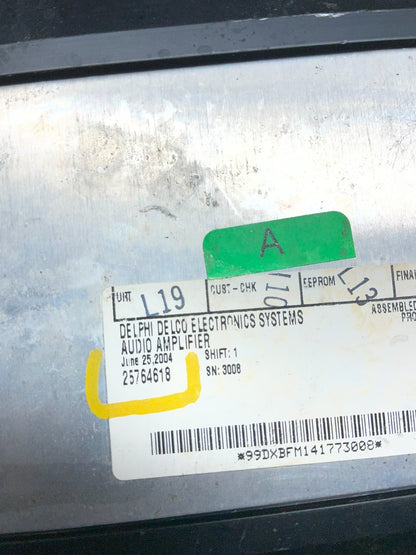 2008 to 2013 Cadillac CTS Stereo Audio Amplifier 25764618 W2381 DG3