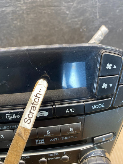 2007 to 2009 Acura Mdx Radio Stereo 6 CD Player Climate Control Pan OE AG1904 DG2