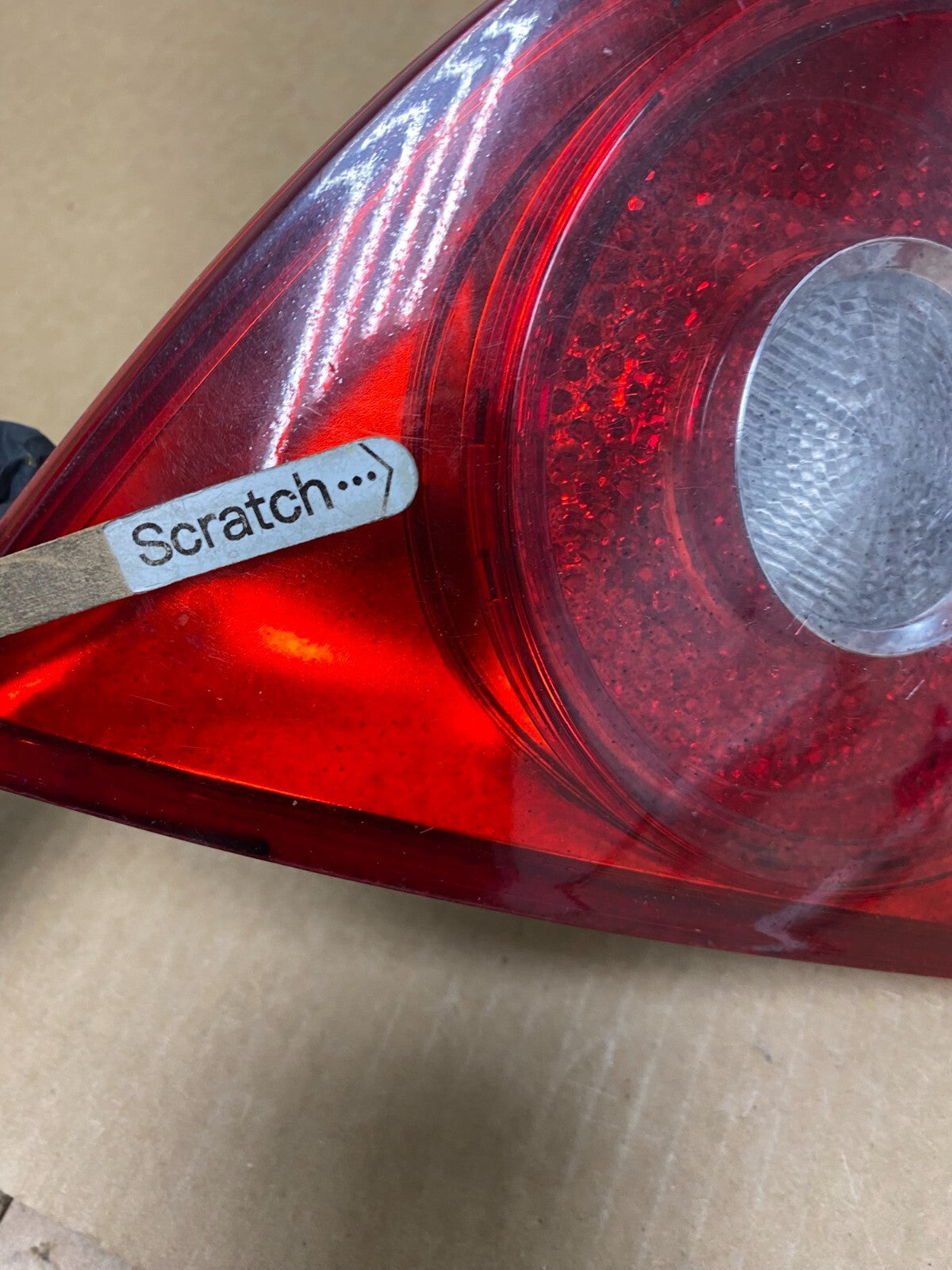 2006-2009 Volkswagen Golf Driver Left Side Tail Light Inner Trunk Lid O6683 DW4