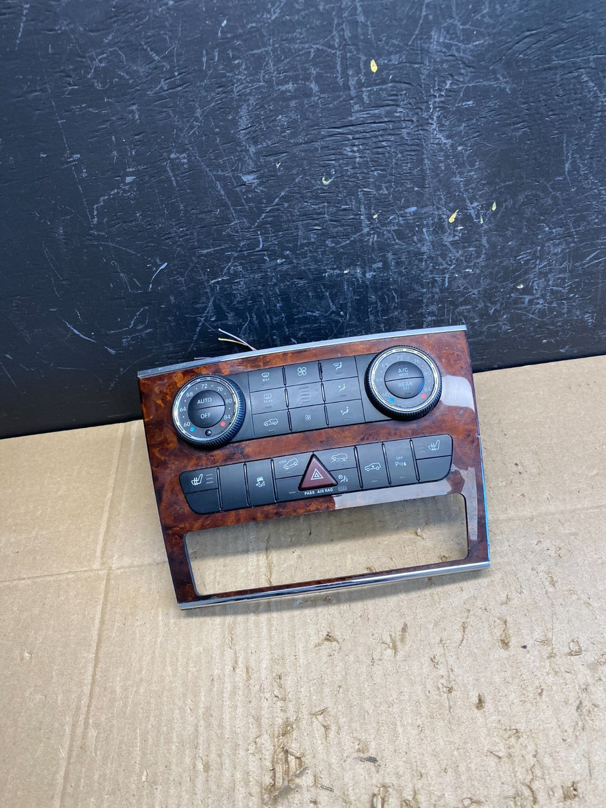 2007-2012 Mercedes X164 GL350 GL450 Climate Control Bezel Wood Switch ac4791 DG0