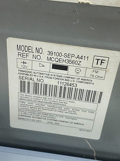 2004 2006 Acura TL CD Player Radio Climate Control af7845 DG6