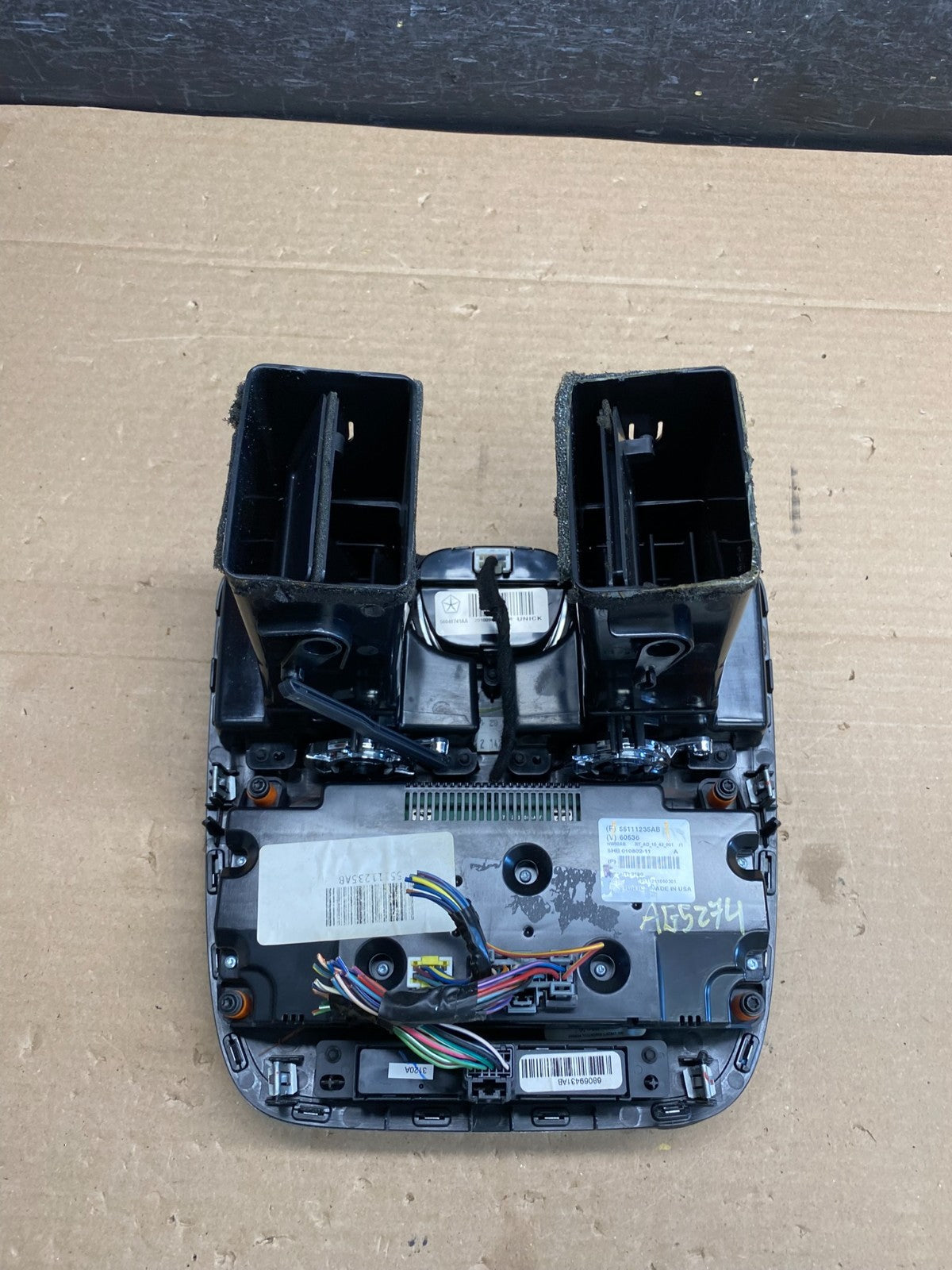 2011-2016 Chrysler Town Country Climate Control Panel Center Dash Trim AG5274 DG3