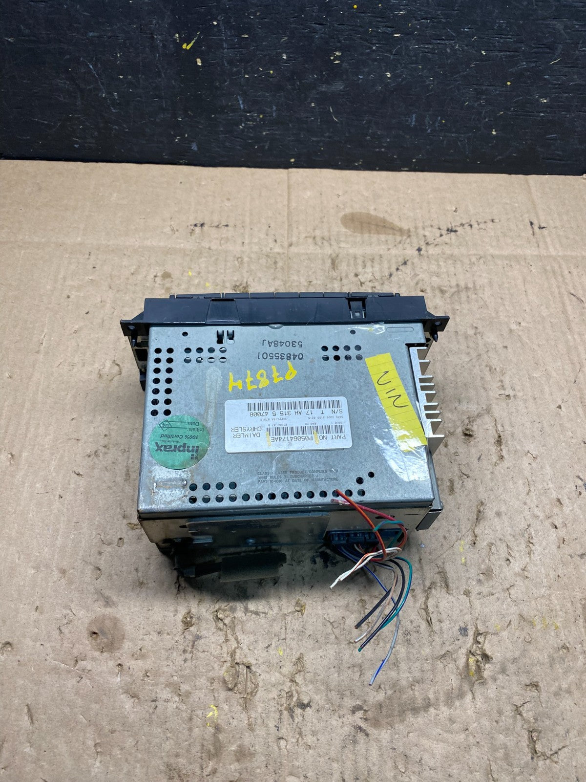 2007-2012 Chrysler Dodge Jeep Ram Radio CD MP3 AUX Receiver P7874 DG4