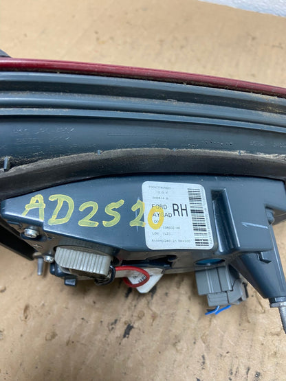 2013 to 2016 Ford Fusion Right Passenger RH Side Tail Light Inner AD2520 LK6