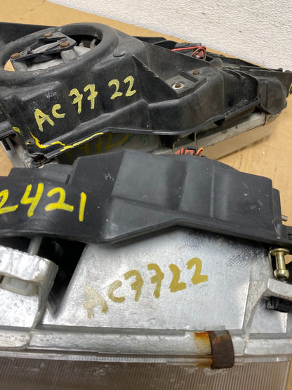 1993 to 1997 Toyota Corolla Left+Right Side Headlights AC7722 DW9