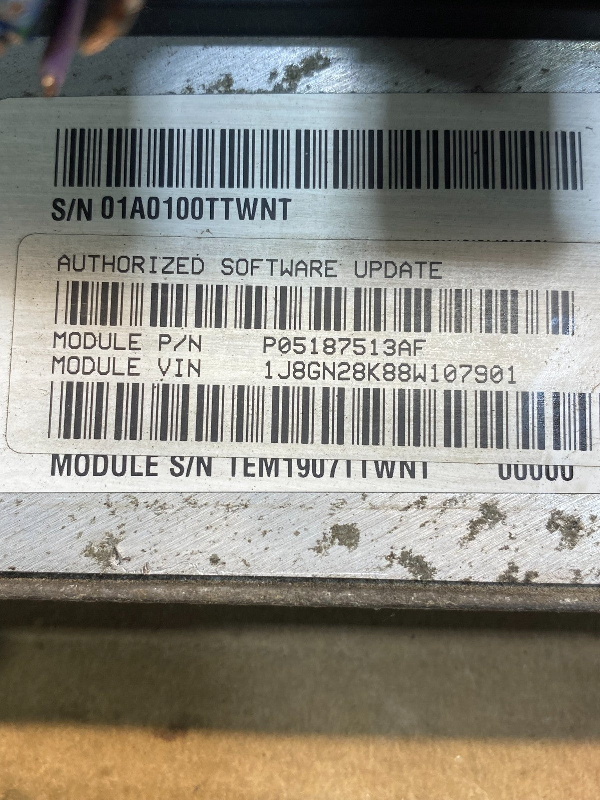 2008 Jeep Liberty Dodge Nitro 3.7L Engine Control Unit ECU ECM AD3464 DG2