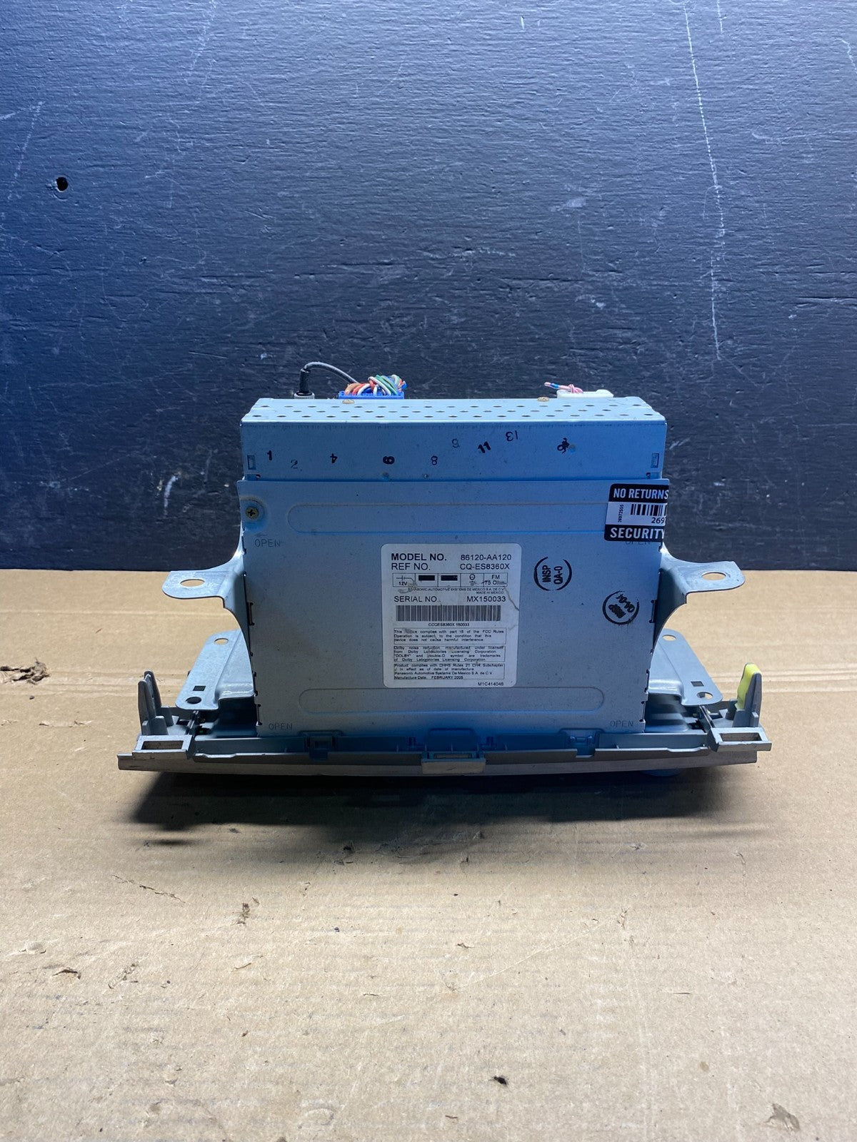 2004 2005 2006 Toyota Solara Am Fm Cd Player Radio Climate Control AG1893 DG5