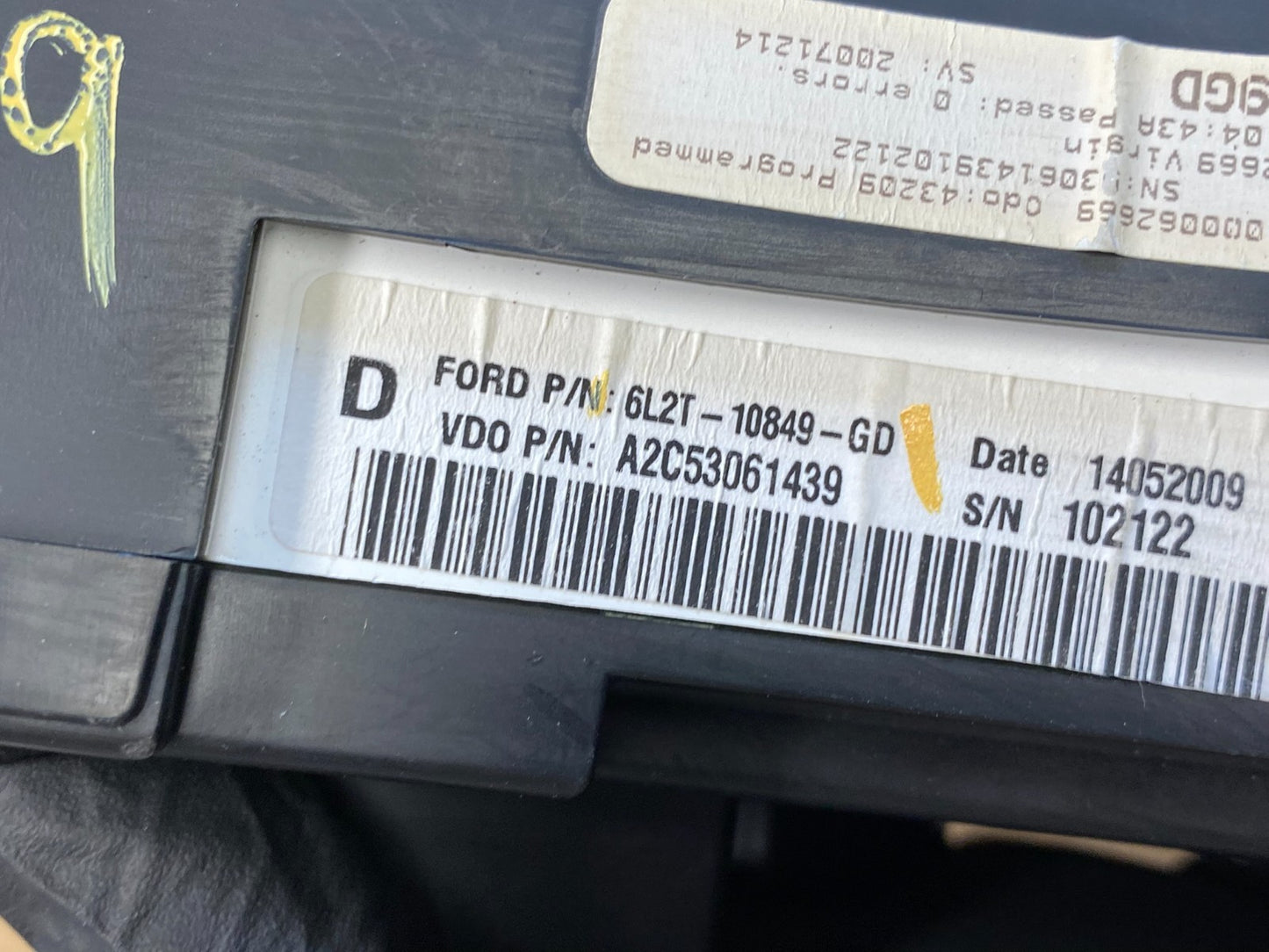 2006 to 2007 Ford Explorer Speedometer Cluster Gauge AC6189 DG7