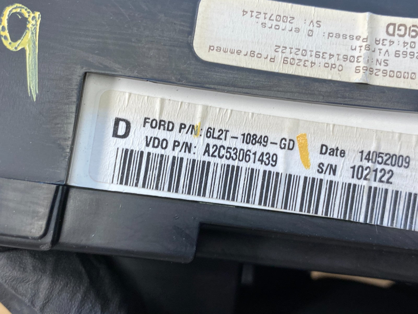 2006 to 2007 Ford Explorer Speedometer Cluster Gauge AC6189 DG7