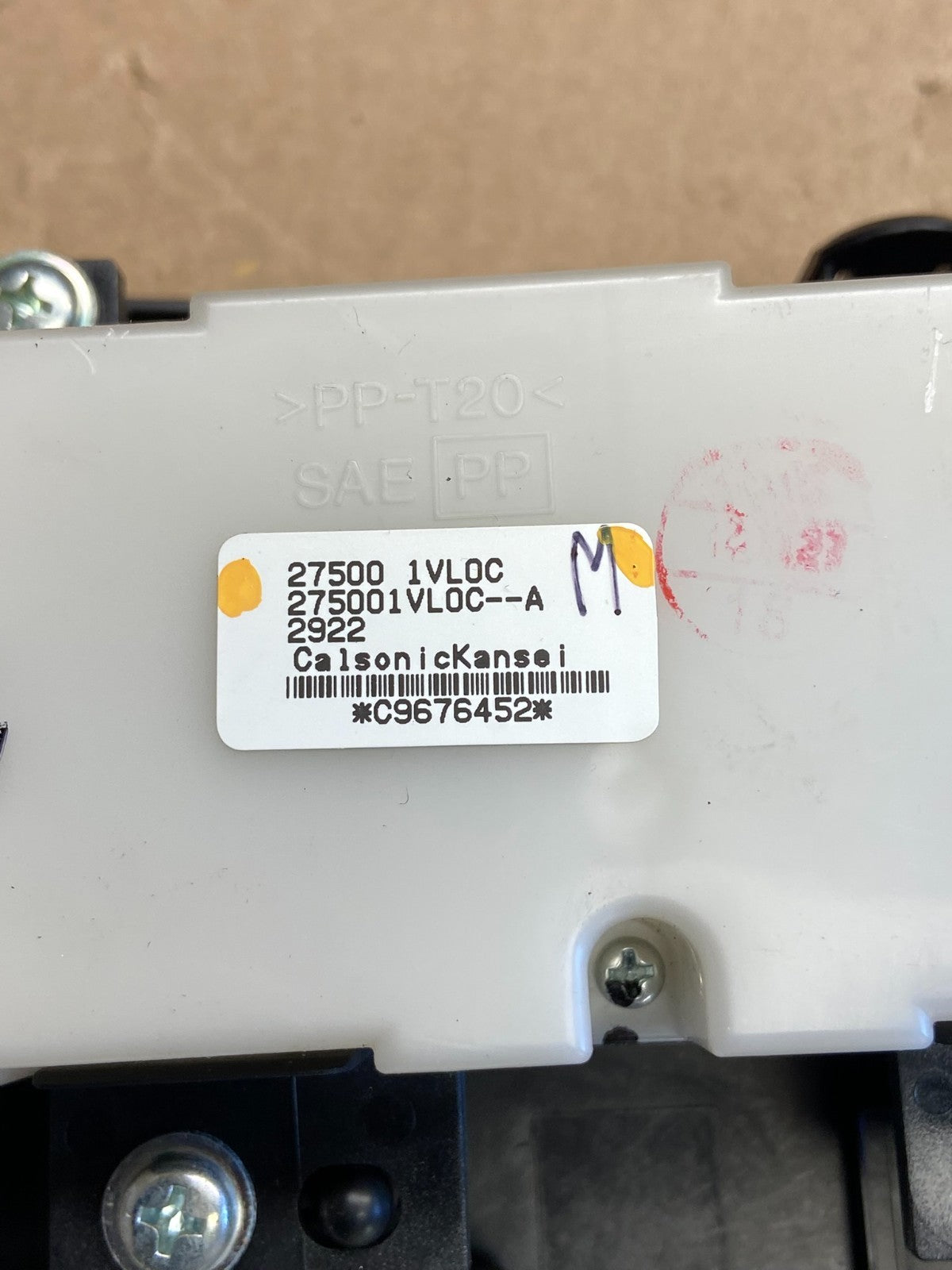 2011 to 2015 Nissan Rogue Heater Temperature AC Climate Control AI6311 DW5