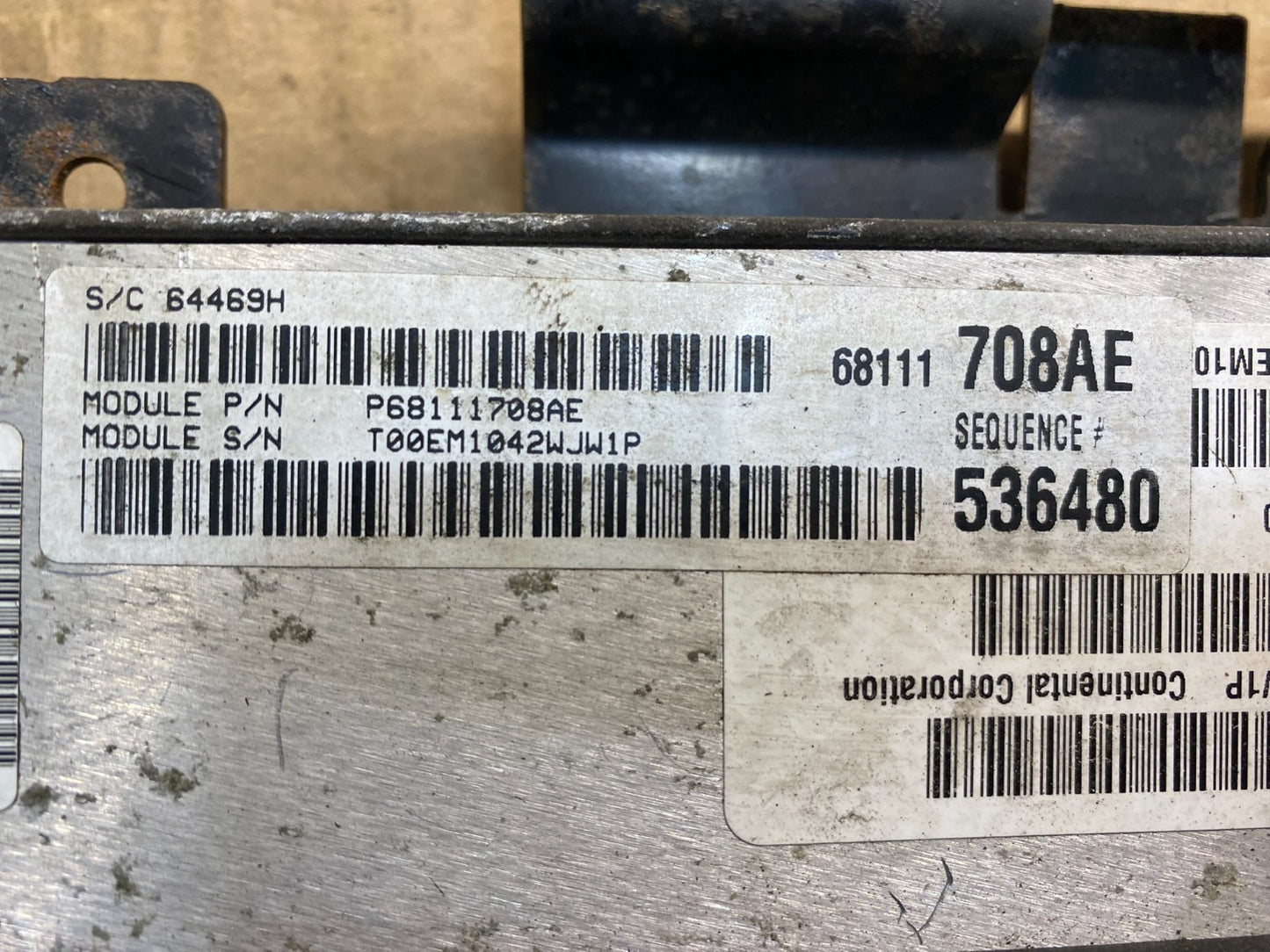 2012 Dodge Durango Jeep Grand Cherokee 3.6 Engine Computer ECU ECM AA7598 DG2