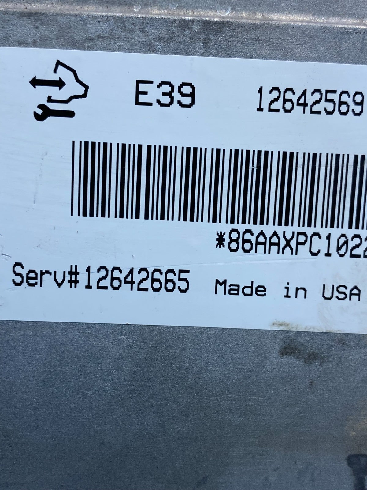 2010 2011 Chevrolet Equinox Terrain Ecu Engine Control Module Unit Ecm AE9898 DW2