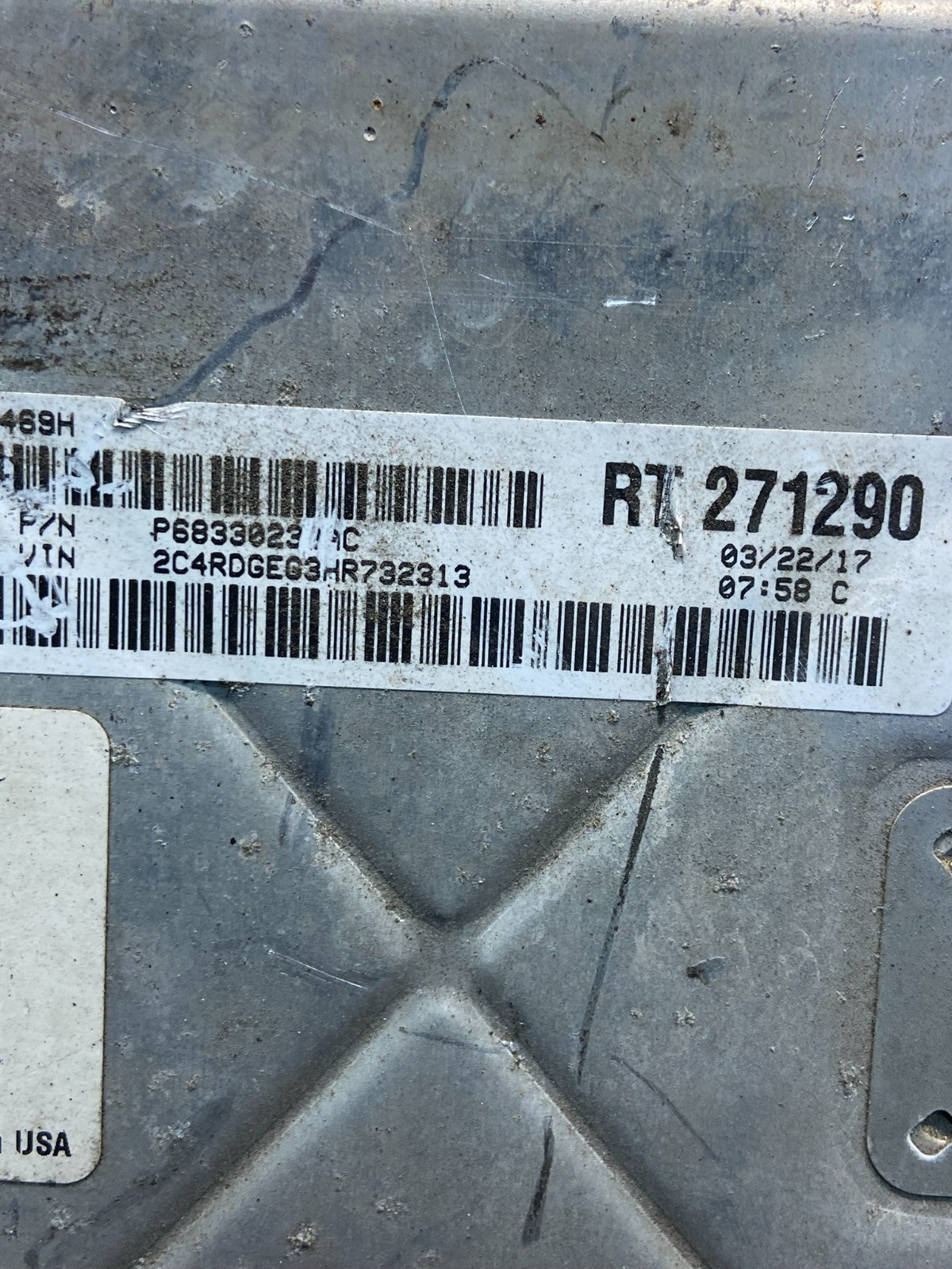 2016 2020 Dodge Caravan Engine Control Unit ECU Module AE4723 DW2