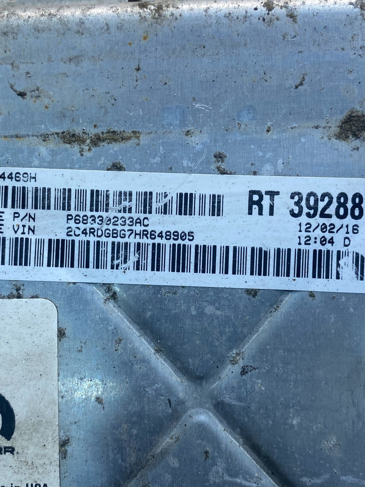 2016 2020 Dodge Caravan Engine Control Unit ECU Module AE7757 DW2