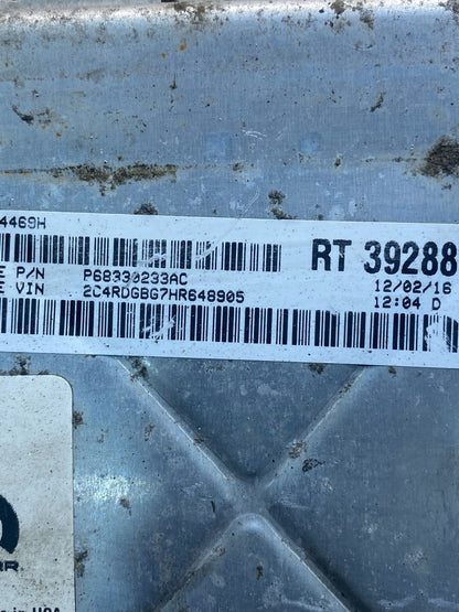 2016 2020 Dodge Caravan Engine Control Unit ECU Module AE7757 DW2