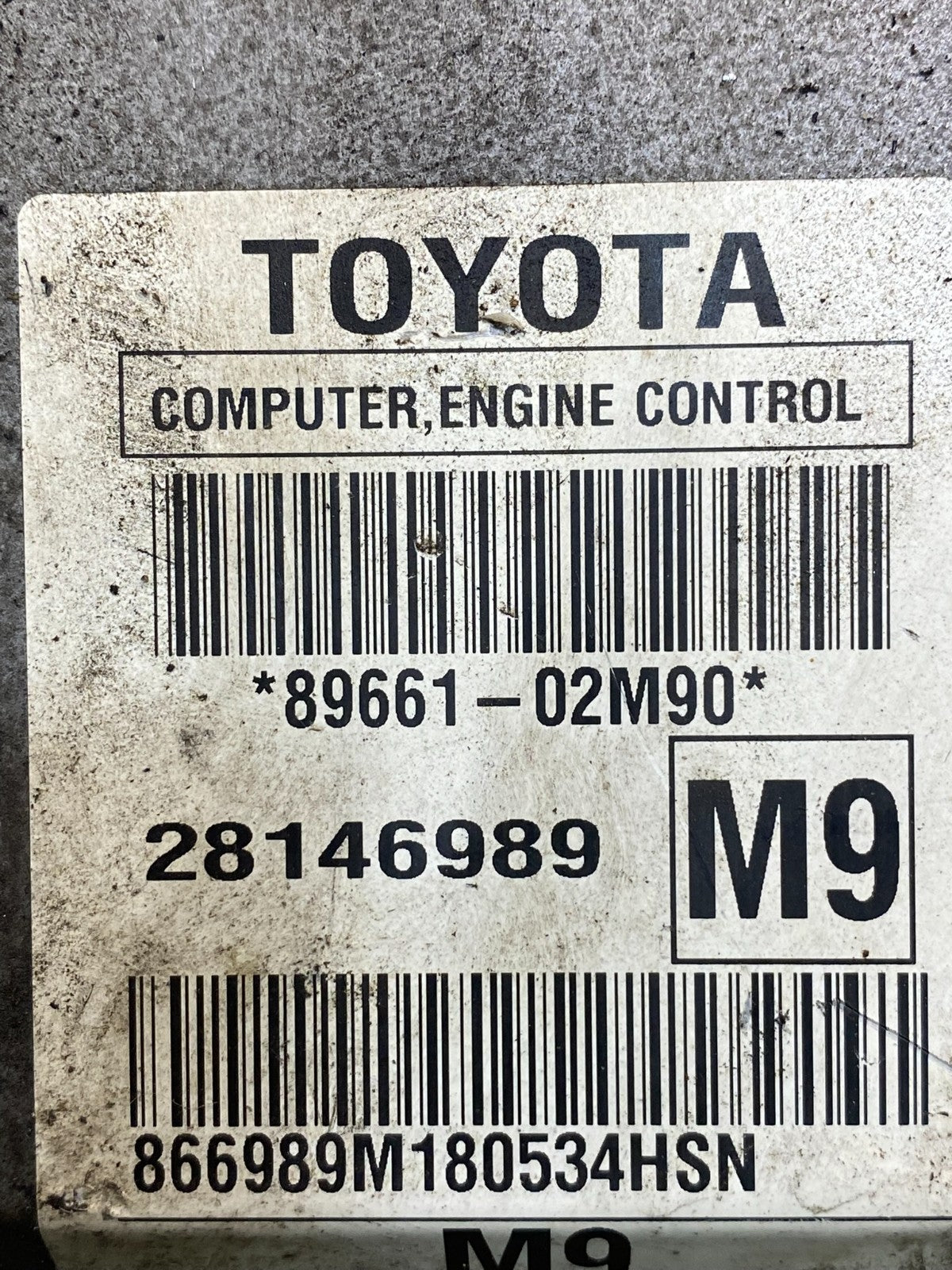 2010 Toyota Corolla Engine Control Computer ECU PCM ag9573 DG2