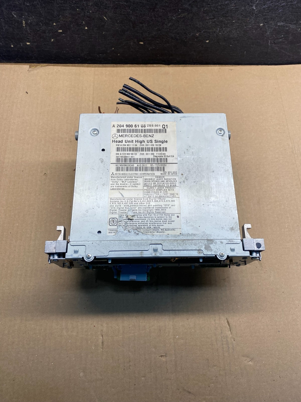 2012-2014 Mercedes W204 C250 C300 C350 Command Radio CD Audio Receiver ah4678 DG3