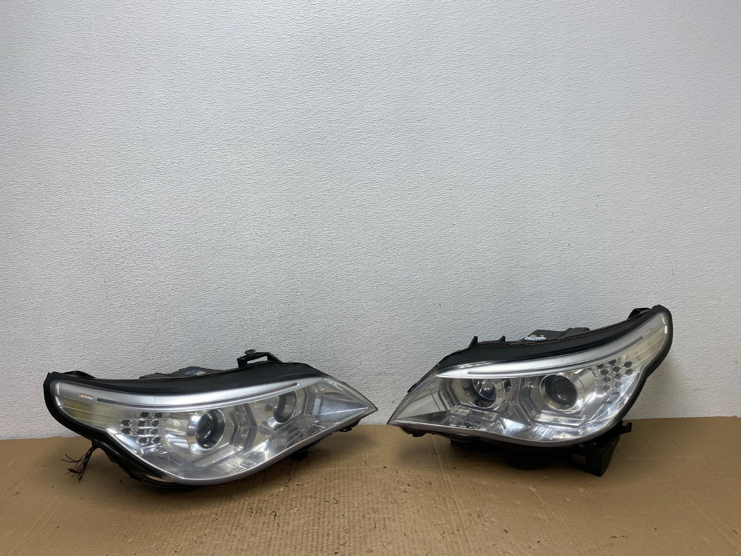 2008 - 2010 Bmw 5 Series 535I 550 Left+Right Set Chrome LED Headlights AC4003 DG0