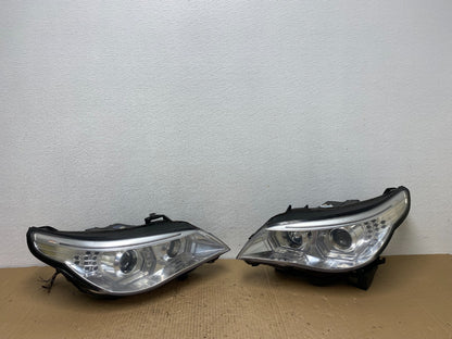2008 - 2010 Bmw 5 Series 535I 550 Left+Right Set Chrome LED Headlights AC4003 DG0