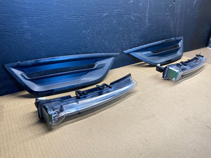 2013-2019 Ford Taurus Left+Right Set Bumper Fog Light Lamp Cover Bezel AD4888 DG2