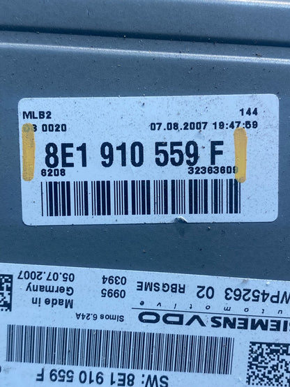 2008 2009 Audi A4 2.0L Engine Computer Ecu Pcm Ecm 8E1910559F ae4747 DG2
