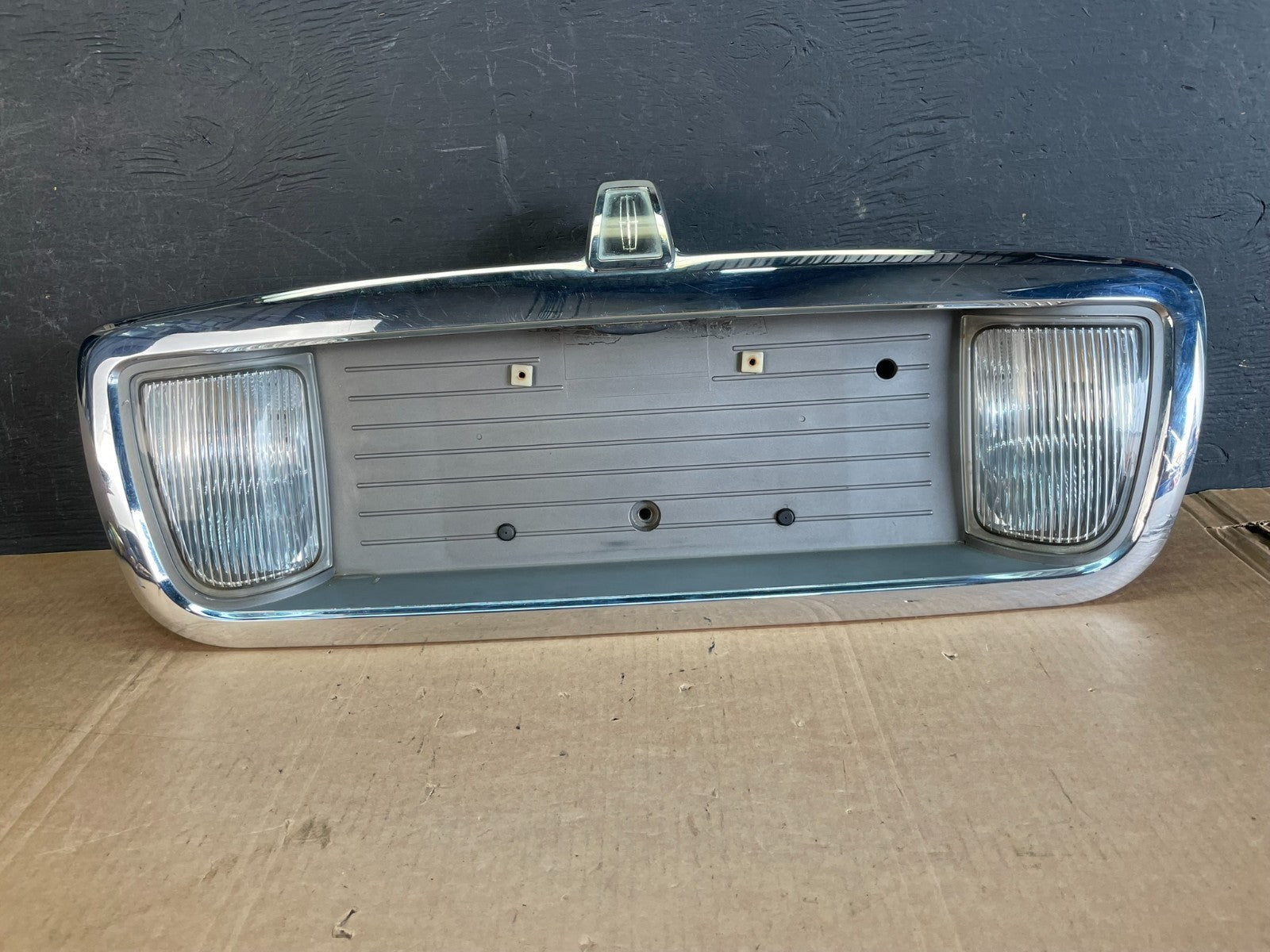 2003 to 2011 Lincoln Town Car Rear License Plate Trim Panel AE8424 DW0