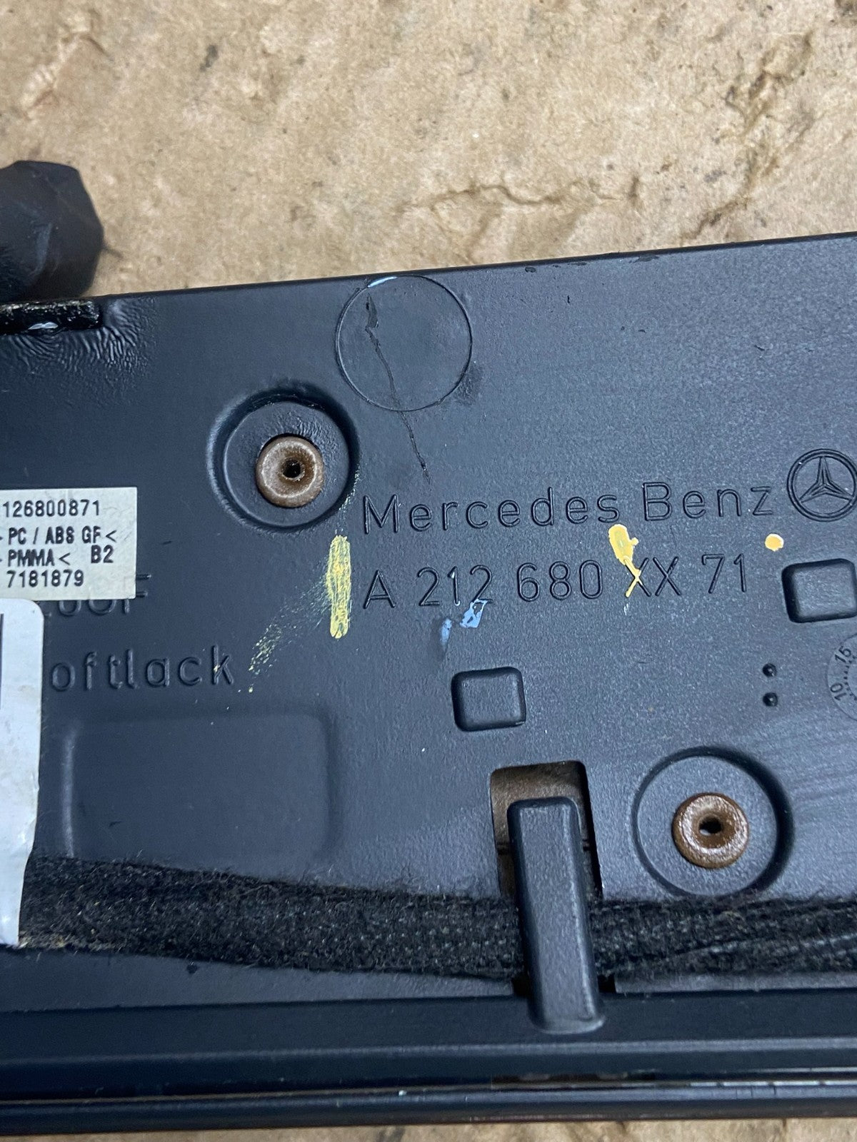 2010-2013 Mercedes E E350 W212 Dash Dashboard Front Center Air Vent ae2076 DG5