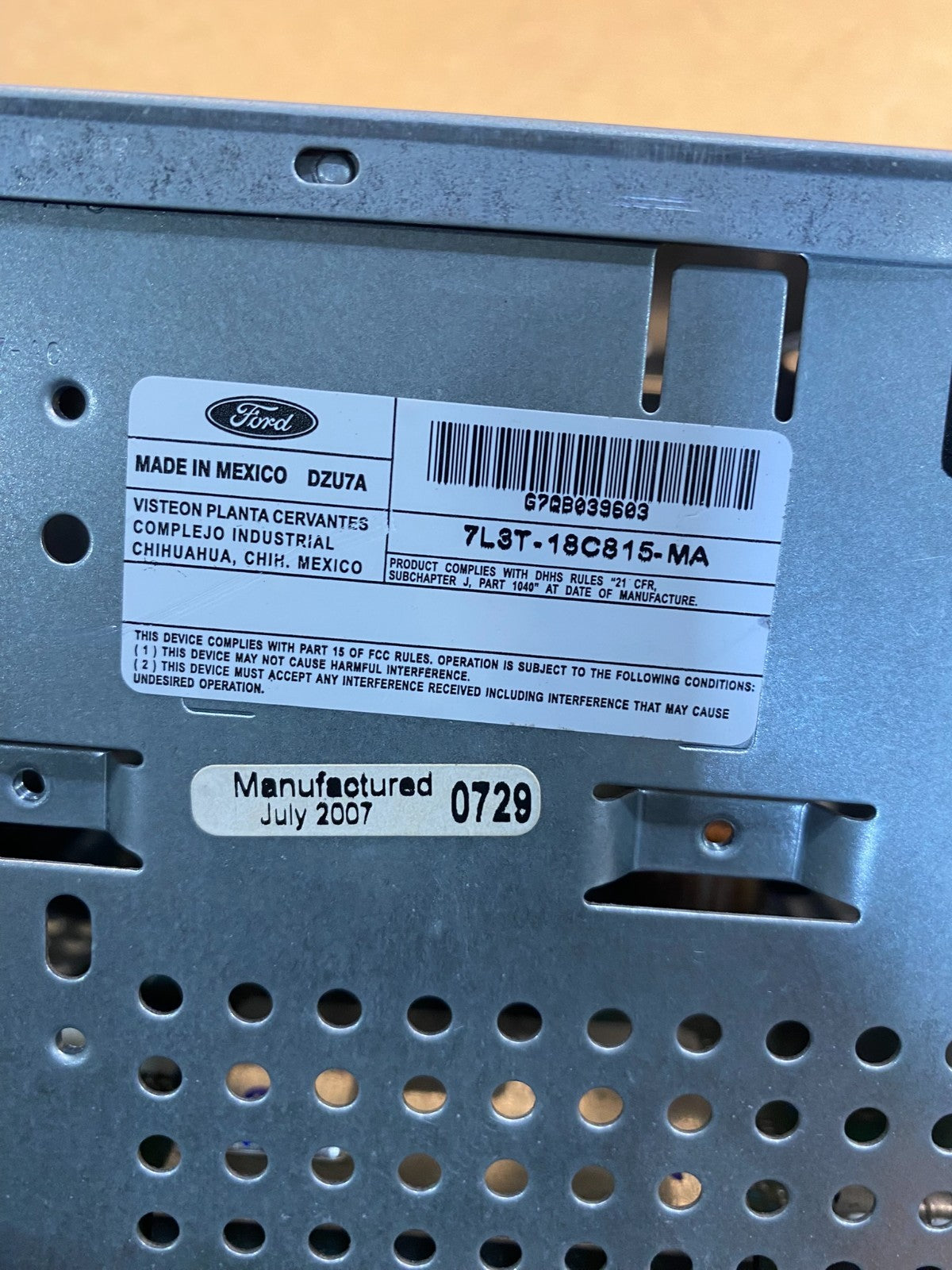 2004 to 2008 Ford F150 Mustang Radio Stereo Audio AM/FM ad9872 DG6