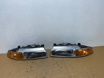 1995 to 2000 Dodge Stratus Left+Right Halogen Headlights AC8119 DW0