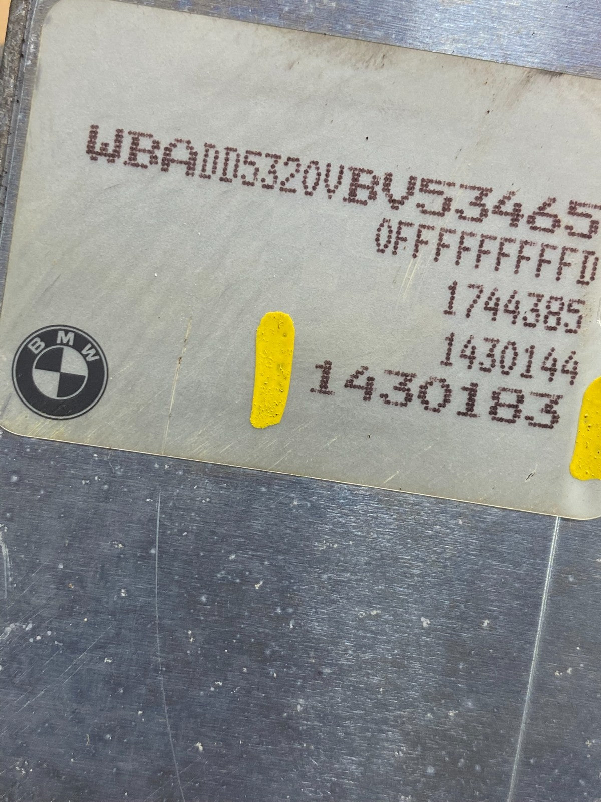 1997 - 1998 BMW 528i ECM ECU Engine Computer 1430183 AE9891 DG2