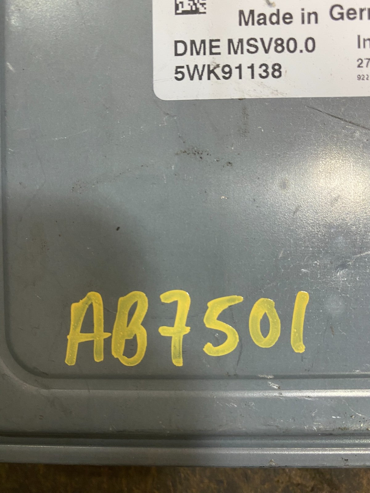 2008 - 2010 BMW 328i 528i E90 ECM ECU Engine Computer 7594941 AB7501 DG3