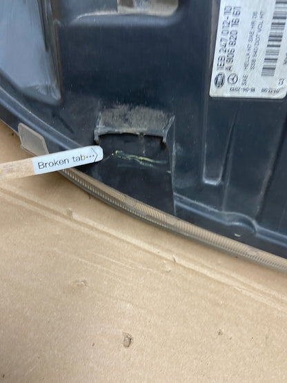 2007 to 2013 Mercedes Sprinter Headlight Right Passenger Halogen Oem AA9857 DW5