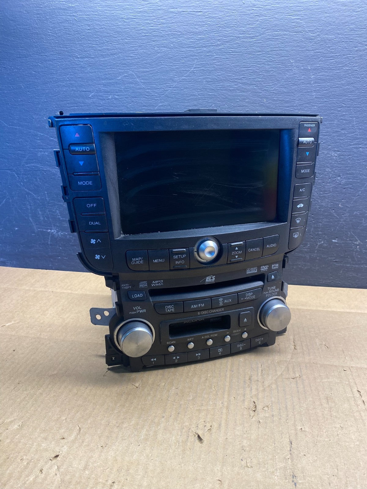 2007 2008 Acura TL Screen Display Navigation Radio Climate Control AD1577 DW0