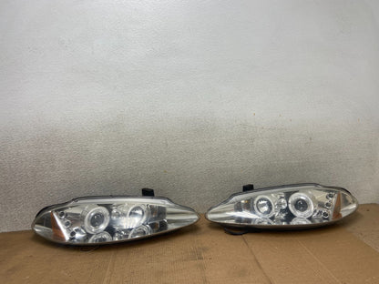 1995-1996 Mitsubishi Eclipse Left+Right Set LED Chrome Headlight AA6214 DG0