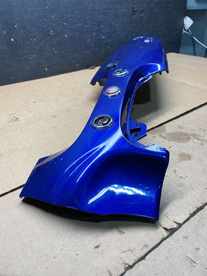 2012 to 2019 Fiat 500 Front Center Dashboard Vent Trim Bezel Blue M4345 PS4