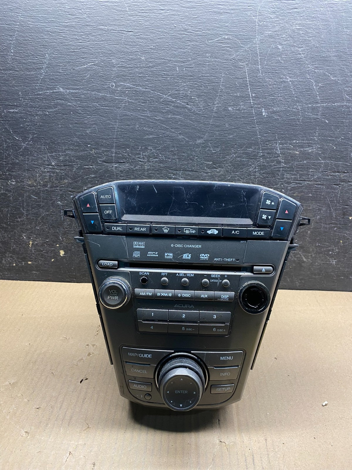2007 to 2009 Acura Mdx Radio Stereo 6 CD Player Climate Control Pan OE AI4763 DG0