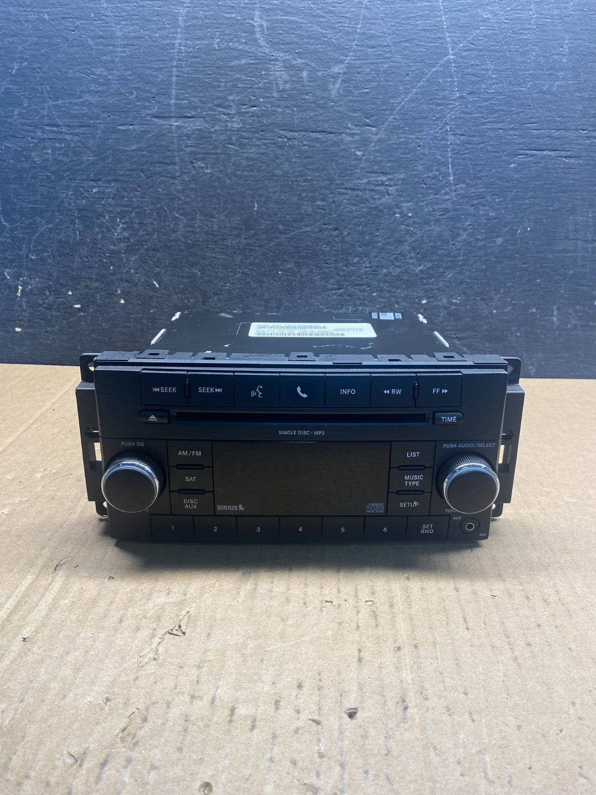 2007-2012 Chrysler Dodge Jeep Ram Radio CD MP3 AUX Receiver AG3774 DG0