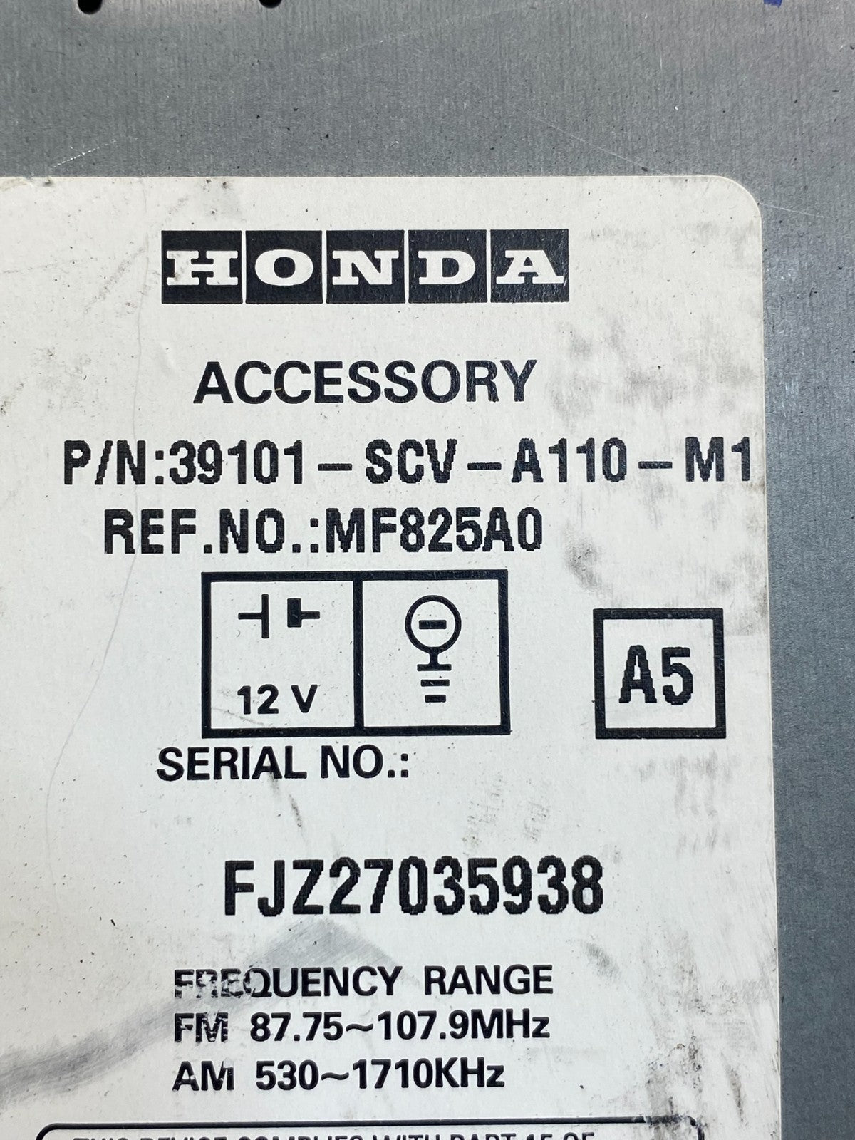 2003-2006 Honda Element Radio AM FM Stereo Cd Player AD4963 DG6