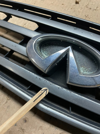 2002 2003 2004 Infiniti I35 Sedan Front Upper Grill Grille Oem Z5707 DG4