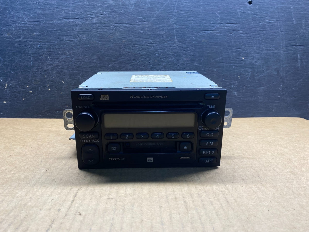 1999 to 2002 Toyota Sienna AM FM Casette Radio Receiver AH4977 DG0