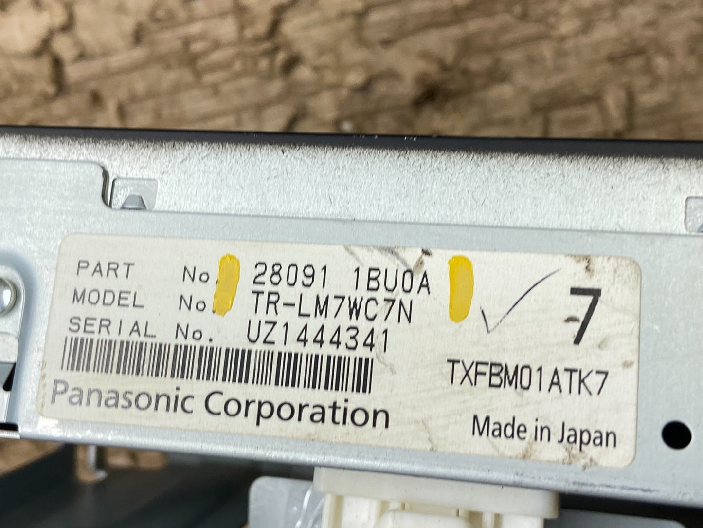 2011 - 2012 Infiniti G35 Information Display Screen 280911BU0A OEM w0046 DG5