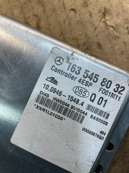 2000 to 2003 Mercedes ML-Class ML320 ABS  Control Module 1635458032 w7207 DG3