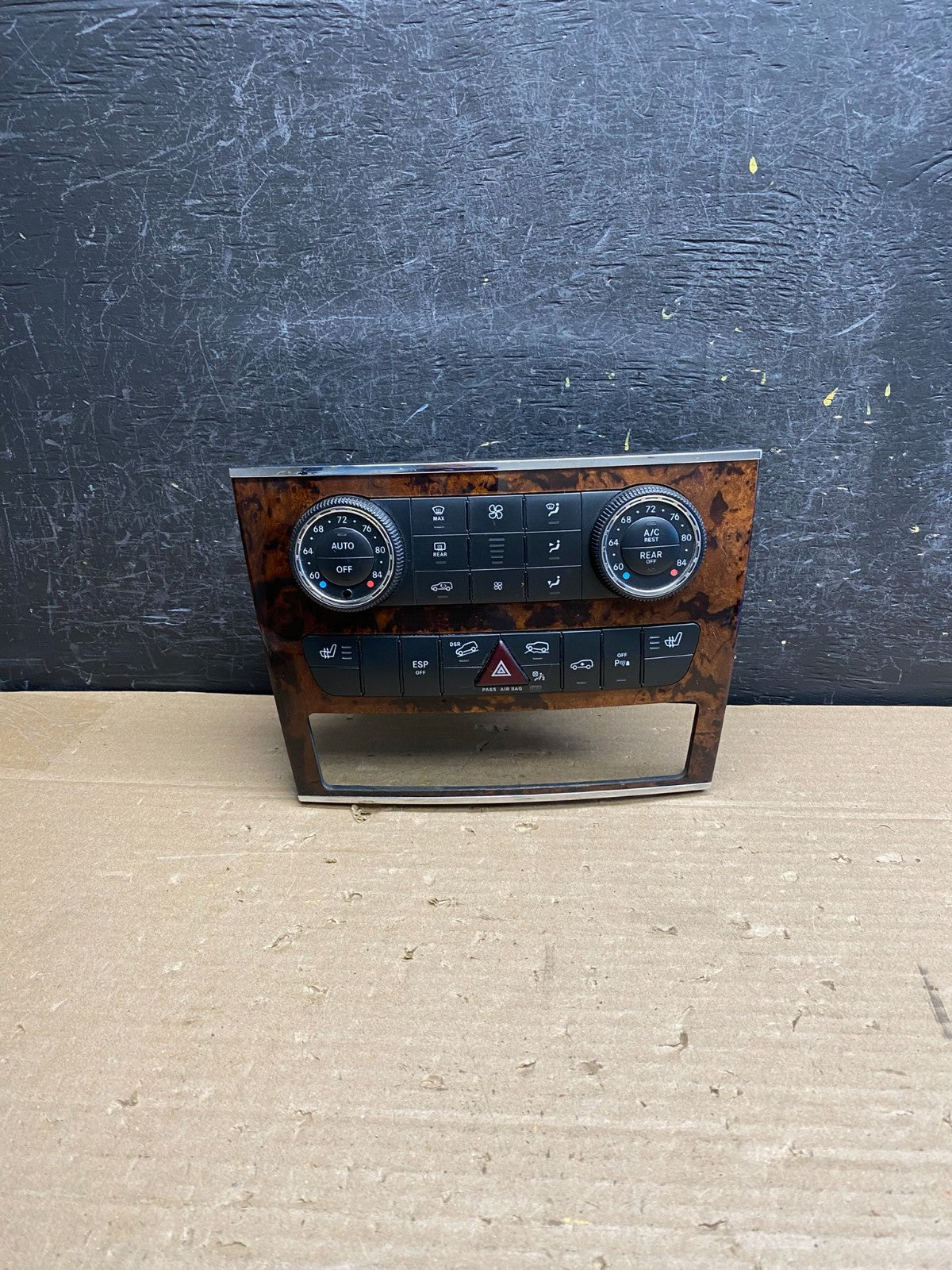 2007-2012 Mercedes X164 GL350 GL450 Climate Control Bezel Wood Switch AG6388 DG0