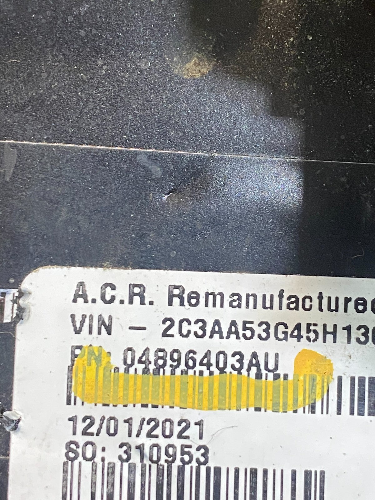 2005 Dodge Magnum Charger 3.5L Engine Control Unit ECU 04896403AU ab4366 DG2
