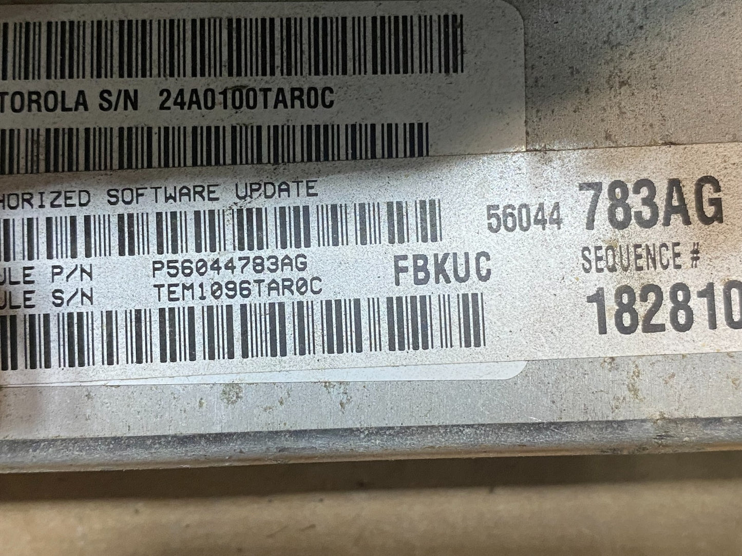 2006 Jeep Liberty 3.7L Engine Computer Module p56044783ag ECU ECM AE7553 DW2