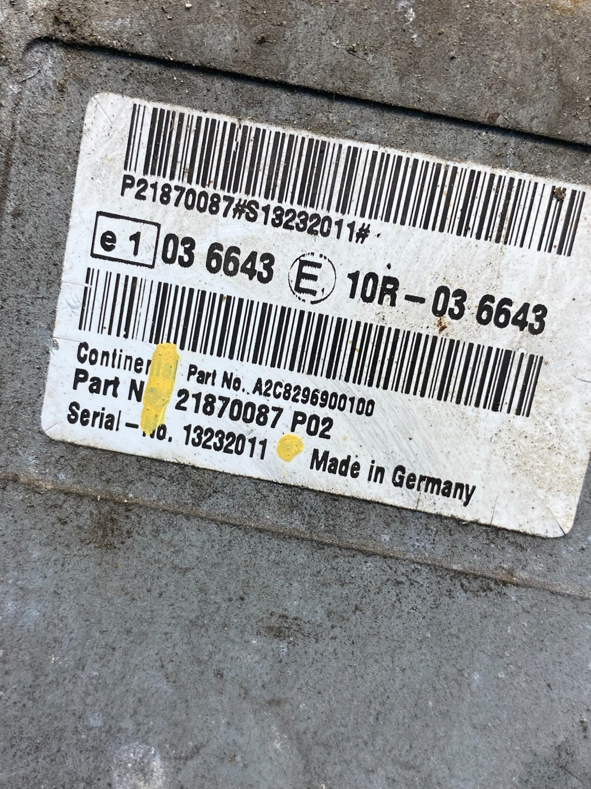 2016 Mack CXU613 Control Module (DPF) Vehicle ECMs P-951 AH2048 PS2