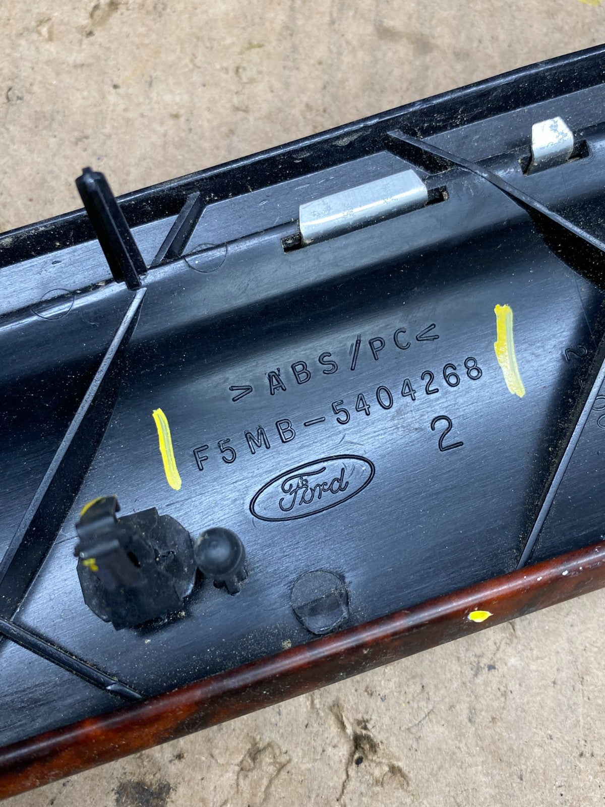 1998 - 2002 Mercury Grand Marquis Center Console Dash Panel Clock Bezel T5804 DG5
